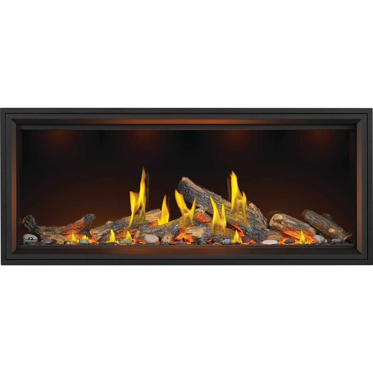 Napoleon 62" Tall Linear Vector with Luminous Logs Gas Fireplace
