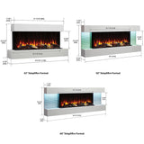 SimpliFire Format Floating Mantel Wall Mount Electric Fireplace