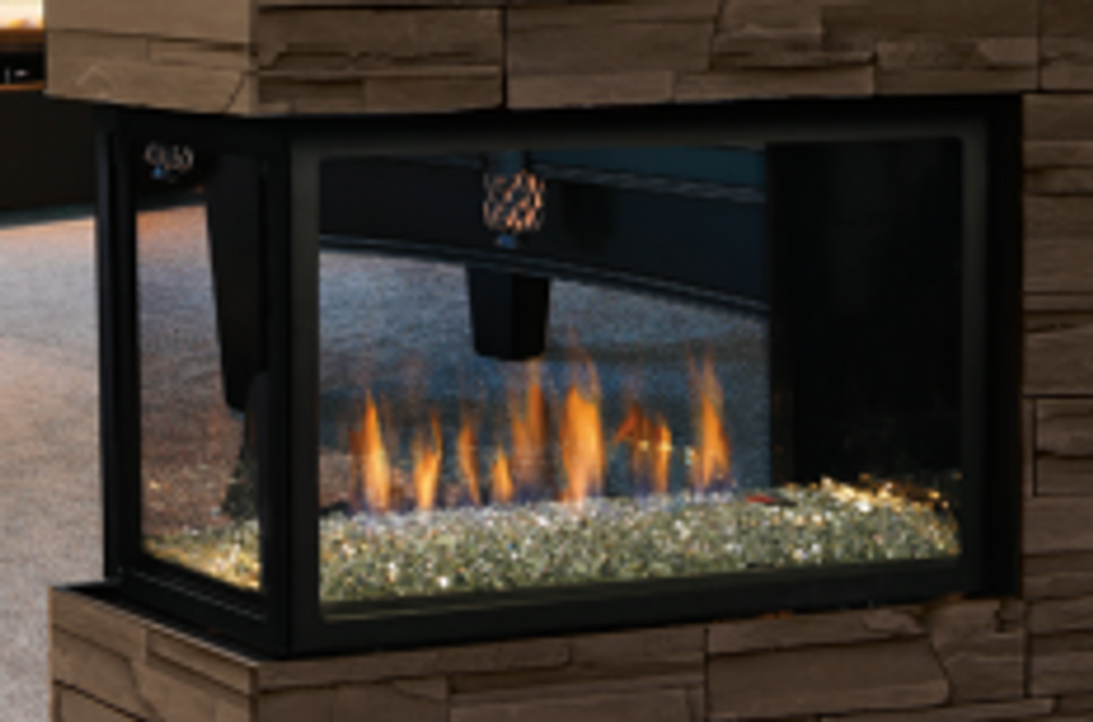 Marquis 42" Atrium Multi-Sided Clean View Peninsula Direct Vent Fireplace