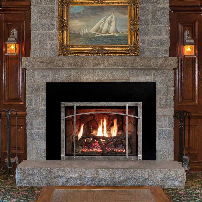 White Mountain Hearth DVCT35CBN Rushmore TruFlame Direct Vent Gas Fireplace Insert, 35-Inches