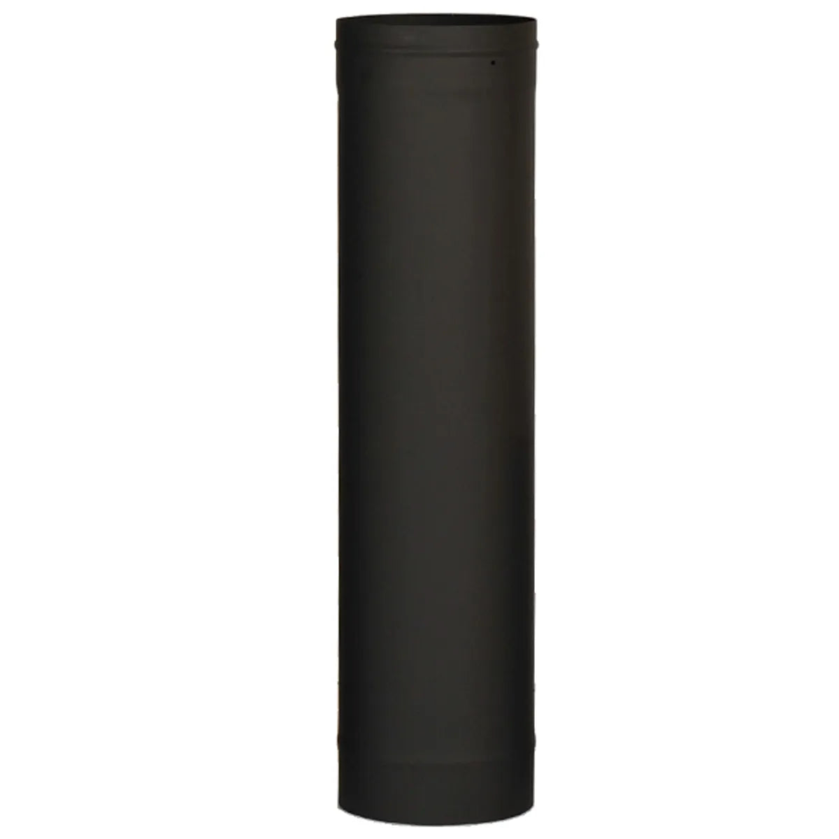 6" Premium Single Wall Black Stove Pipe - 48" length