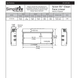 SimpliFire Scion Linear Electric Fireplace - 55"