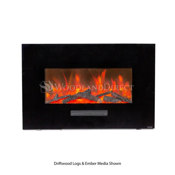 Amantii Wall Mount Square Electric Fireplace - 35"