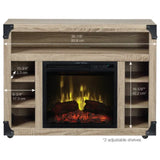 Dimplex Chelsea TV Stand Electric Fireplace, Distressed Oak