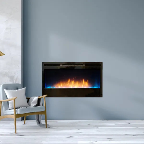 Empire Nexfire Linear Black Electric Fireplace - 34"