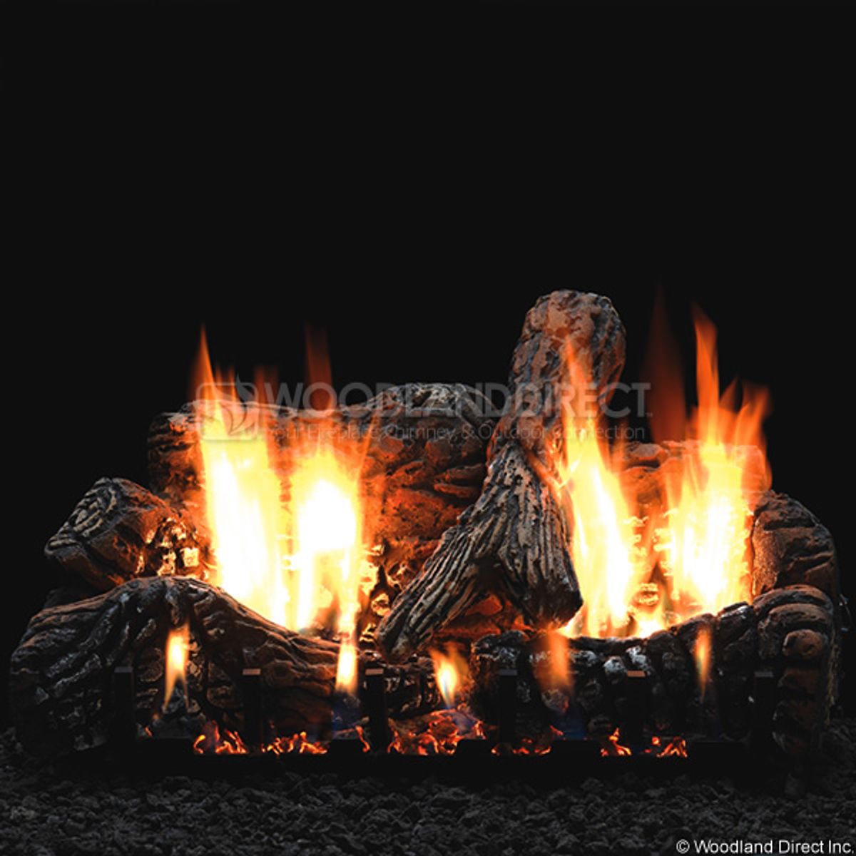 Empire Charred Oak Ventless Gas Log Set