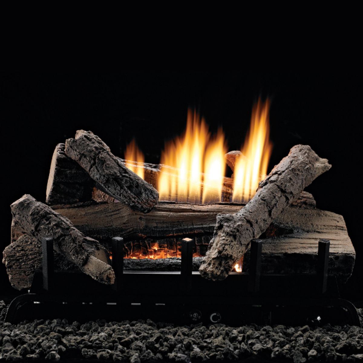 Empire Whiskey River Ventless Gas Log Set - Bedroom Approved