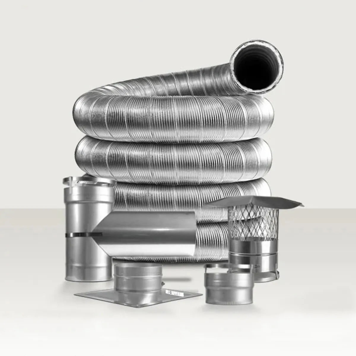 EasyFlex 316Ti Pre-Insulated Chimney Liner Kit - 5"