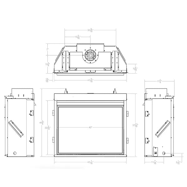 Empire Premium Tahoe Traditional Direct Vent Fireplace - 42"