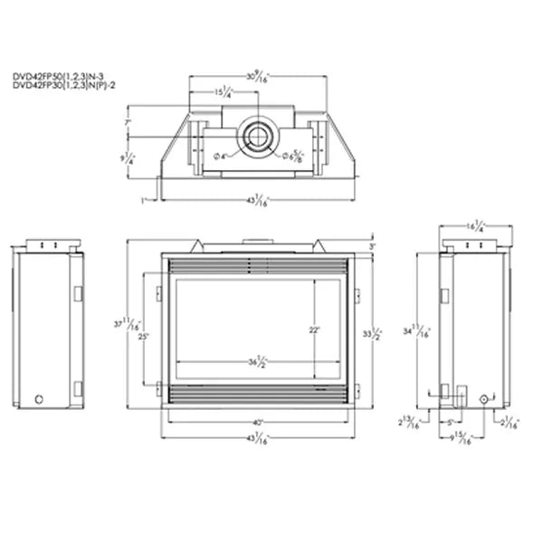 Empire Deluxe Tahoe Direct Vent Gas Fireplace - 42"