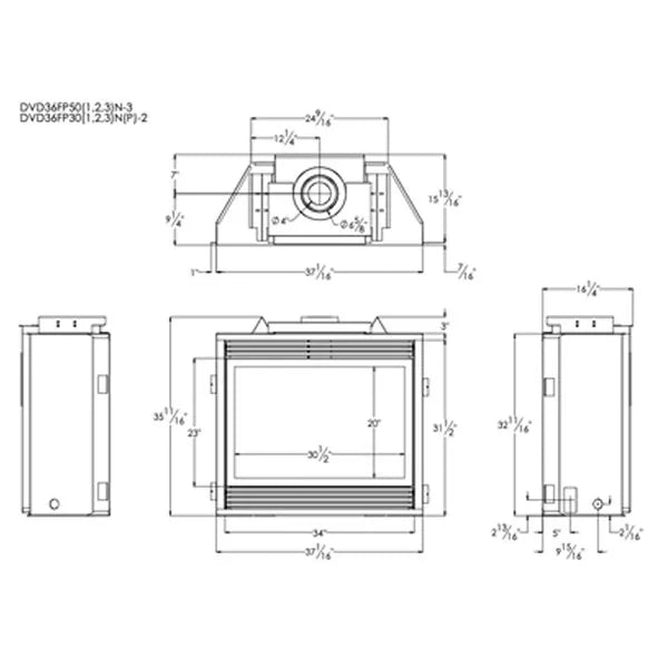 Empire Deluxe Tahoe Direct Vent Gas Fireplace - 36"