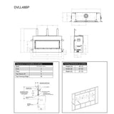 Empire Boulevard Contemporary DV Gas Fireplace - 48"