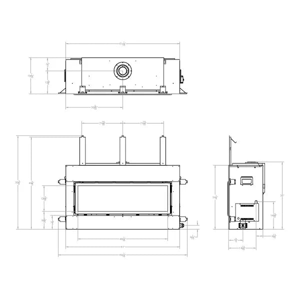 Empire Boulevard See-Through Direct Vent Gas Fireplace - 48"