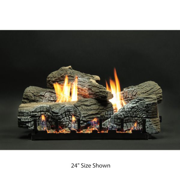 Empire Stacked Wildwood Vented Gas Log Set