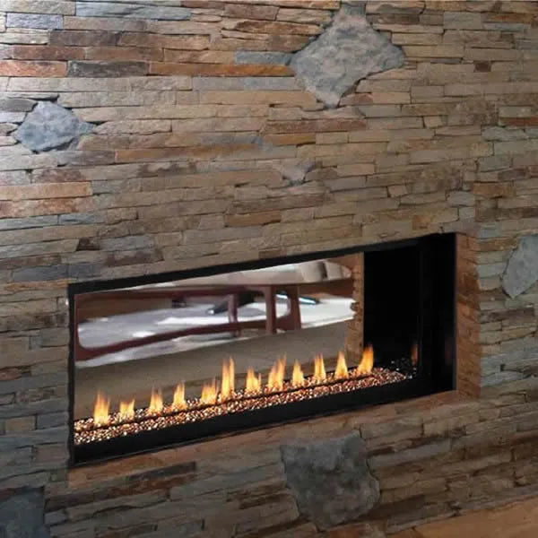 Superior VRL4543 Ventless See Through Linear Gas Fireplace - 43"