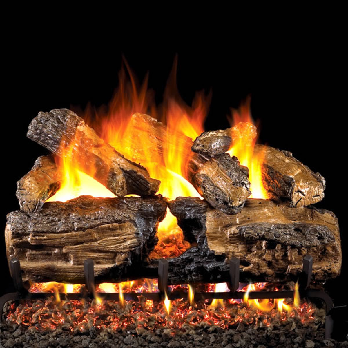 Real Fyre Burnt Split Outdoor Vented Gas Log Set