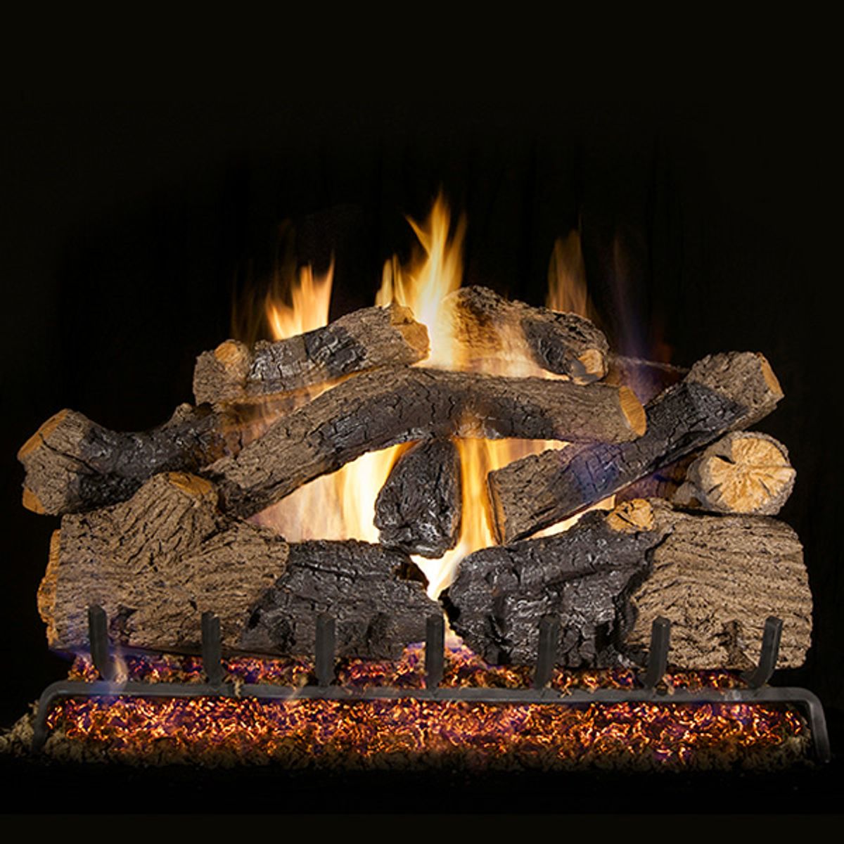 Peterson Real Fyre Charred Grizzly Oak Vented Gas Log Set