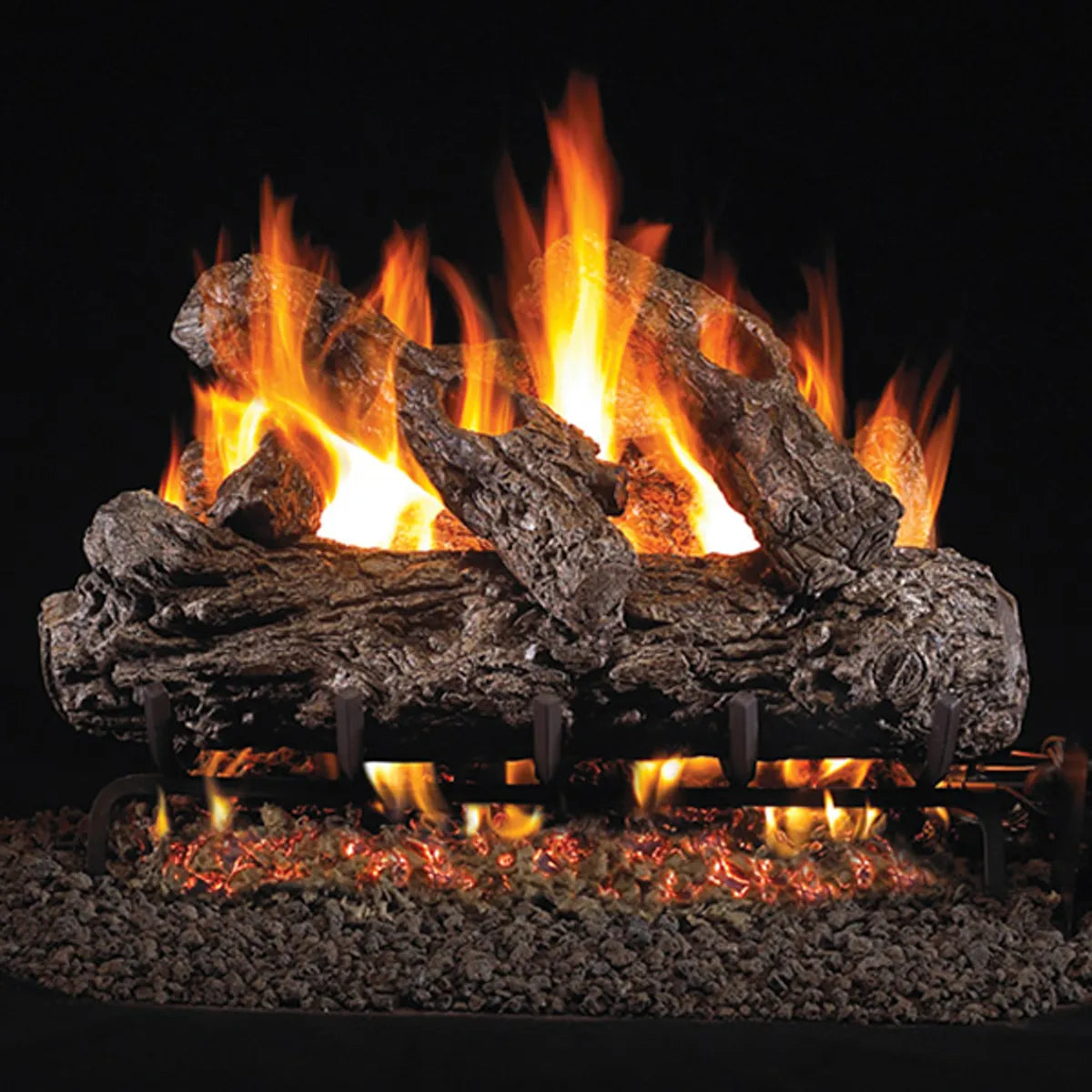 Peterson Real Fyre Rustic Oak Vented Gas Log Set