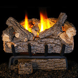 Peterson Real Fyre Valley Oak Ventless Refractory Gas Log Set