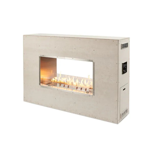 See-Through Ready-to-Finish Fireplace - Crystal Fire Plus Burner – 40”