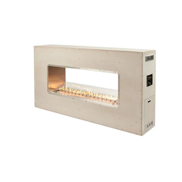 Linear Ready-to-Finish Fireplace - Crystal Fire Plus Burner – 60”