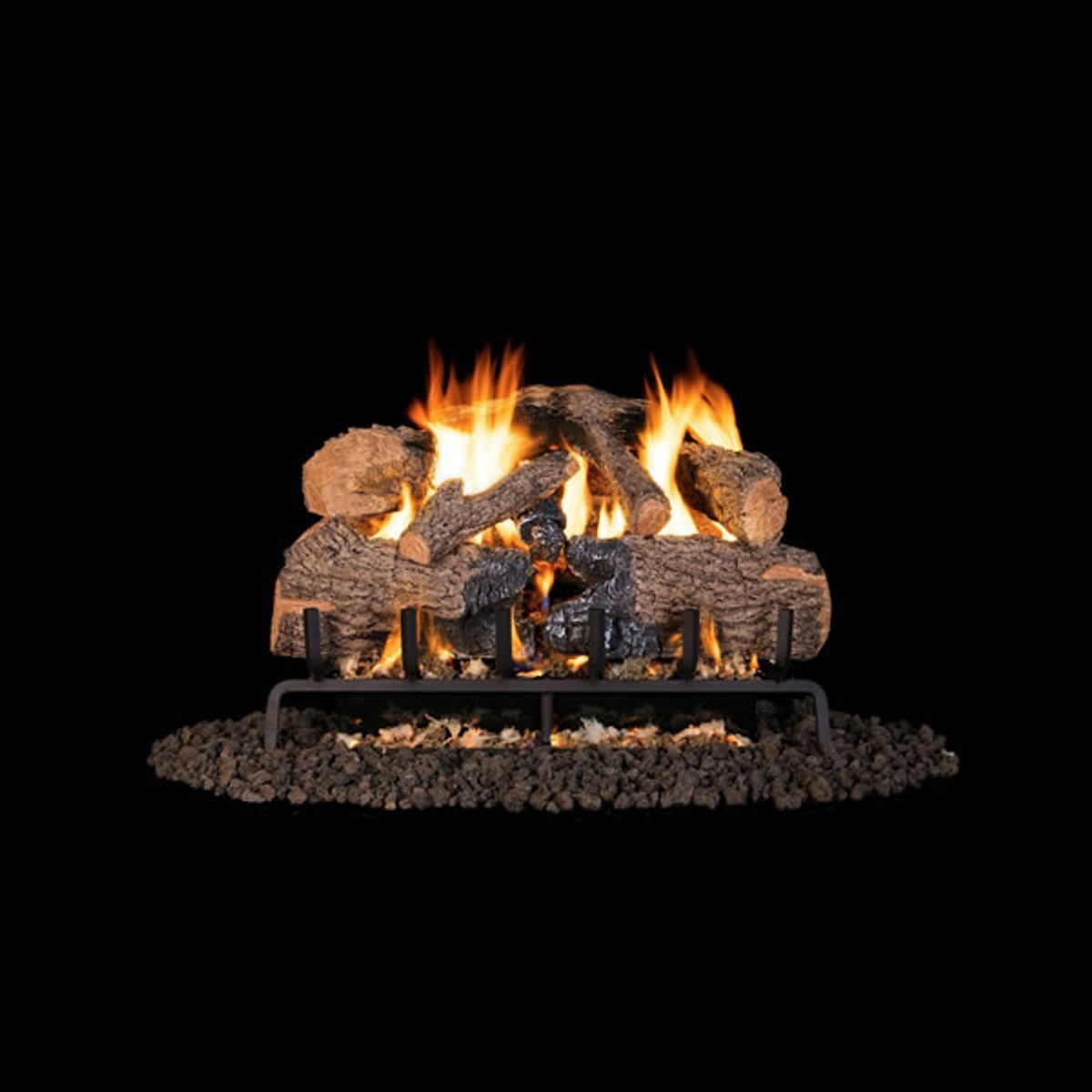 Real Fyre Charred Angel Oak Outdoor Vented Gas Log Set