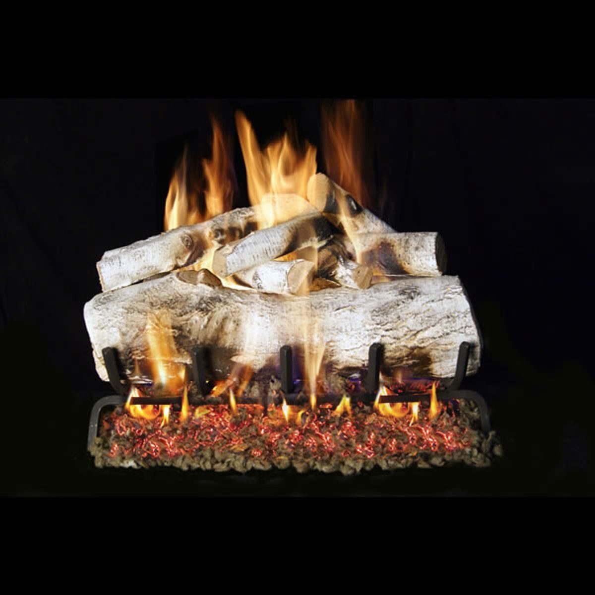 Real Fyre Mountain Birch ST Vented Gas Log Set
