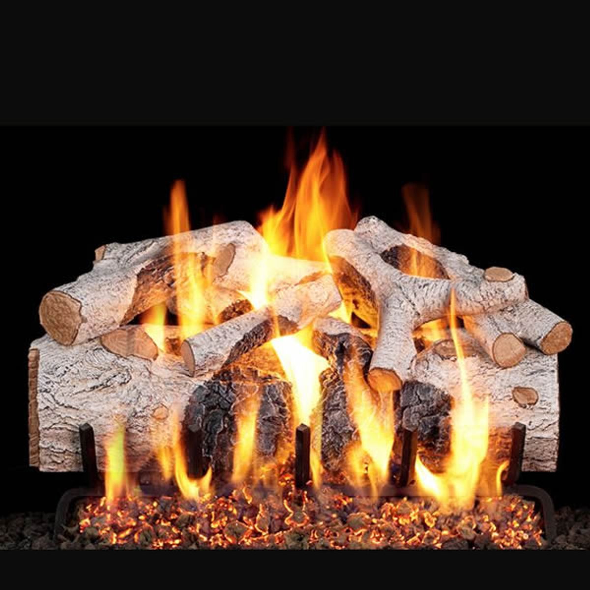 Real Fyre Charred Mountain Birch Outdoor Vented Gas Log Set