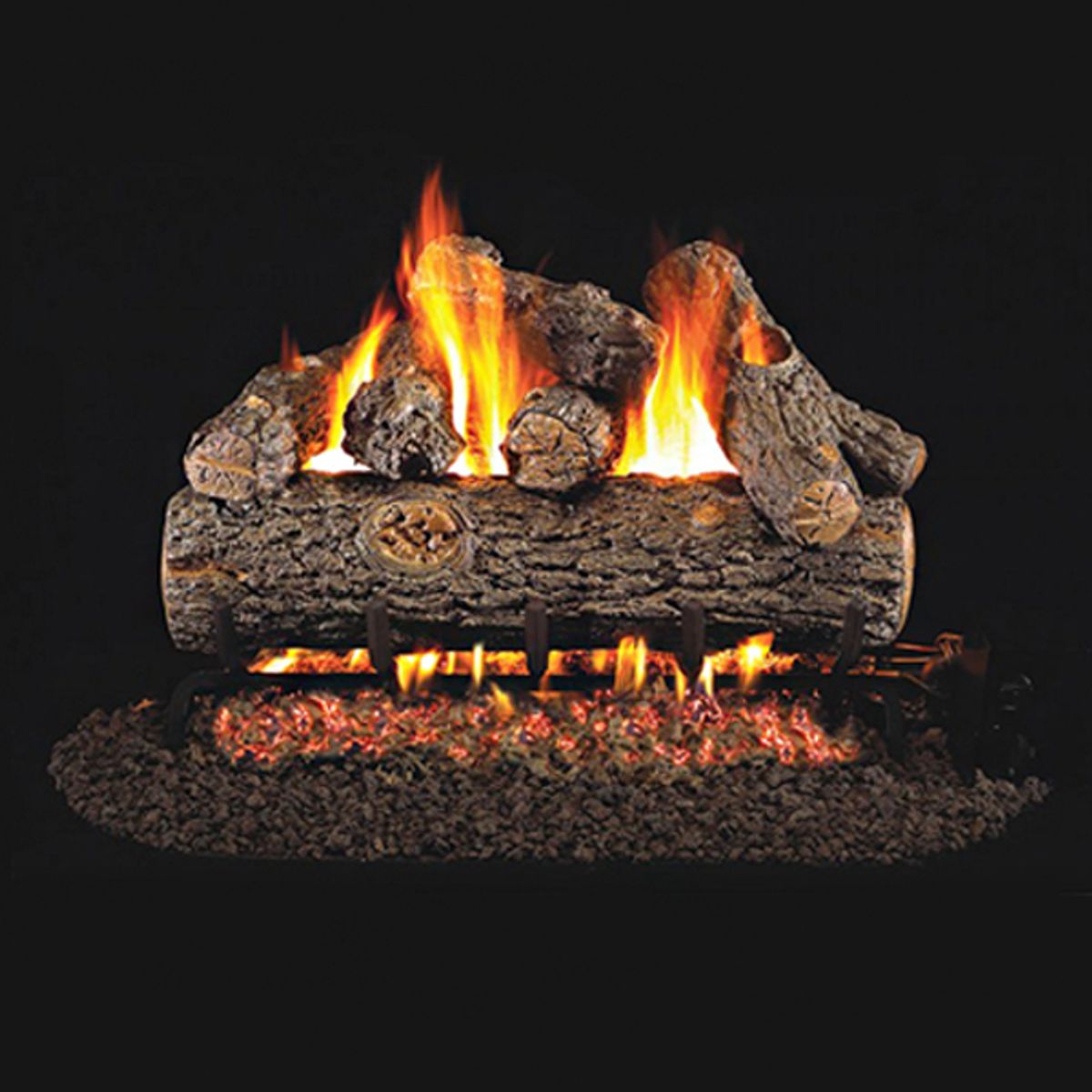 Real Fyre Golden Oak Designer Plus Outdoor Vented Gas Log Set