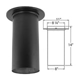 DuraBlack 8" Slip Connector with Trim